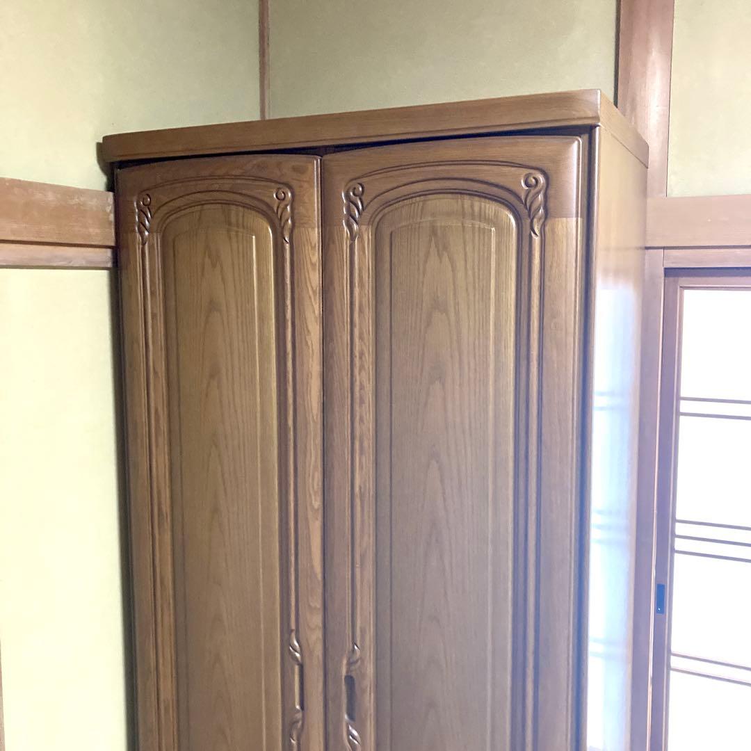 【送料込✨】タンス 箪笥 2ドア クローゼット ムク材 天然木