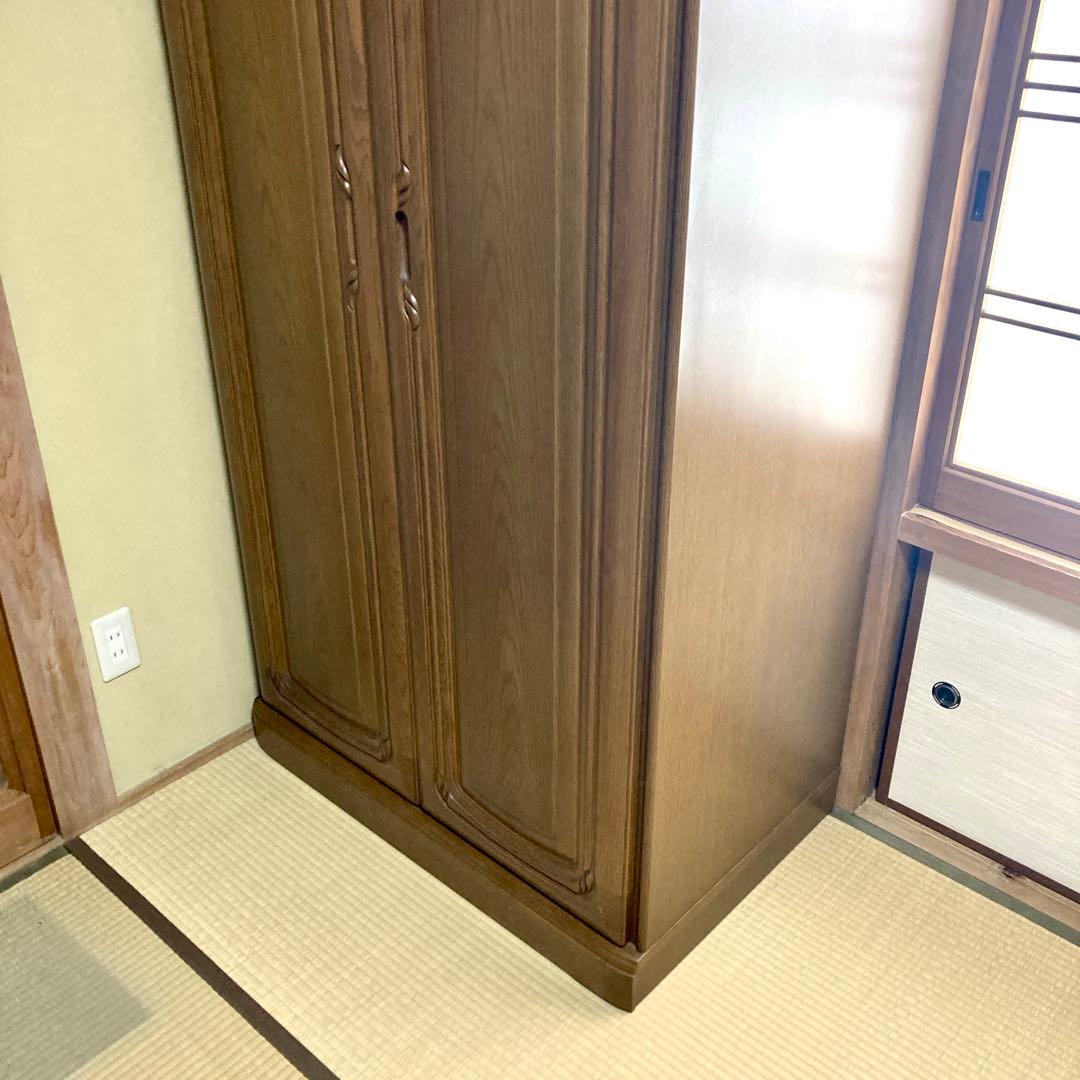 【送料込✨】タンス 箪笥 2ドア クローゼット ムク材 天然木