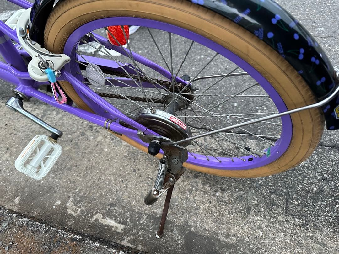 大阪府堺市引き取り‼️SISTER JENNI 子供用自転車 紫色