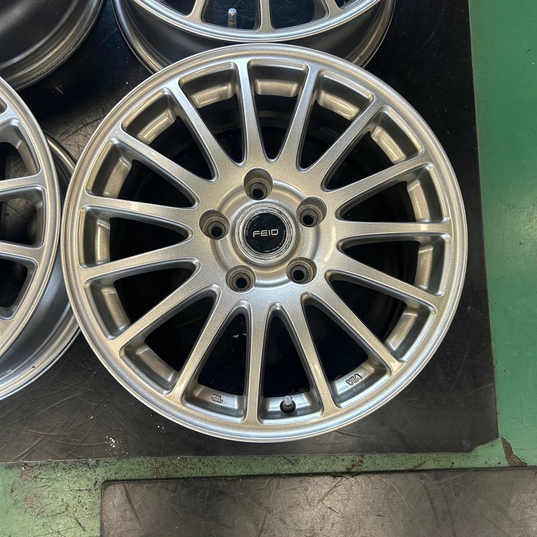 中古アルミ16X6.5　5/114　46　ブリヂストンフェイド　4本セット