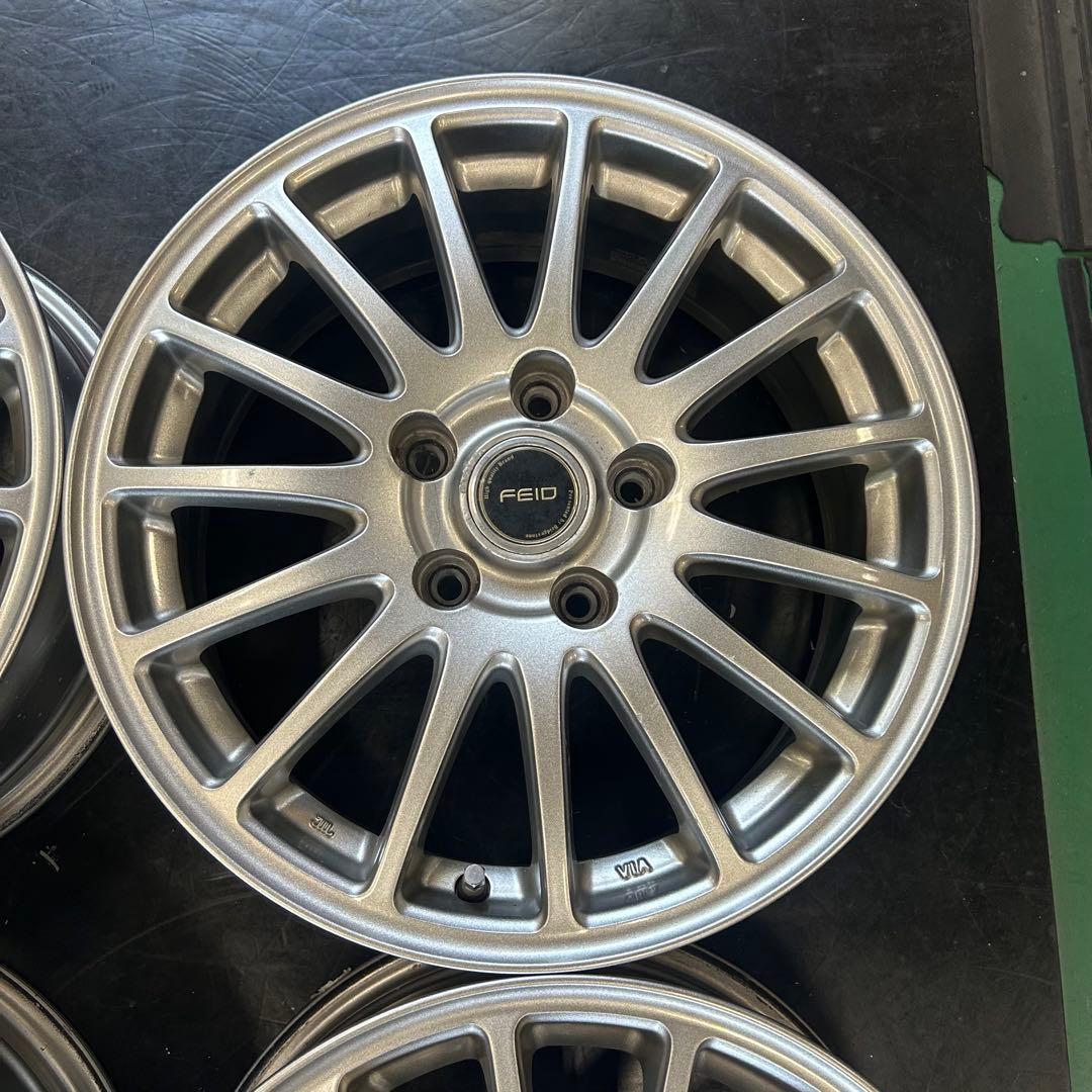 中古アルミ16X6.5　5/114　46　ブリヂストンフェイド　4本セット