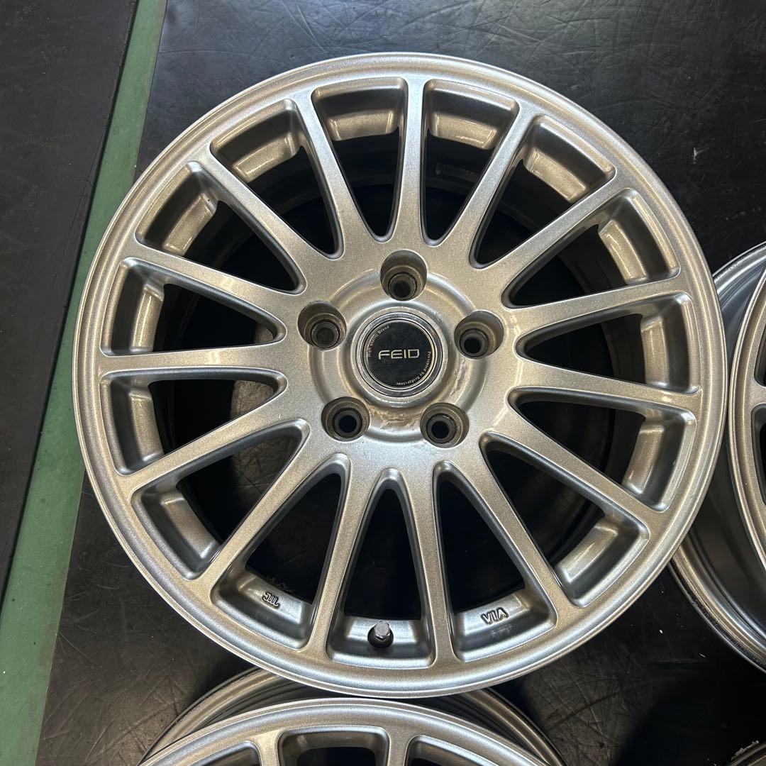 中古アルミ16X6.5　5/114　46　ブリヂストンフェイド　4本セット