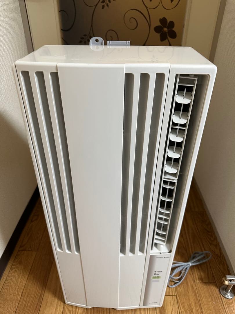 コロナ製　CW-1620 窓用エアコン 2020年製 窓枠とリモコン付です