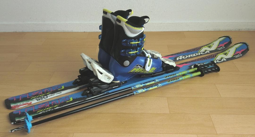 ■■11月限定■送料無料■ノルディカ■子供用スキーセット■120/22■WAX■