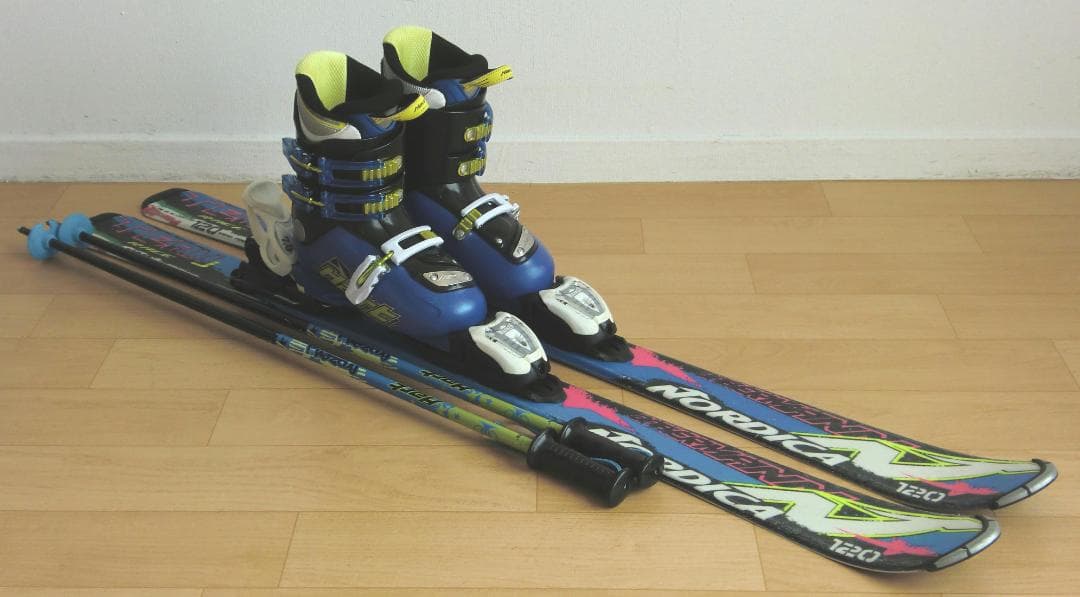 ■■11月限定■送料無料■ノルディカ■子供用スキーセット■120/22■WAX■