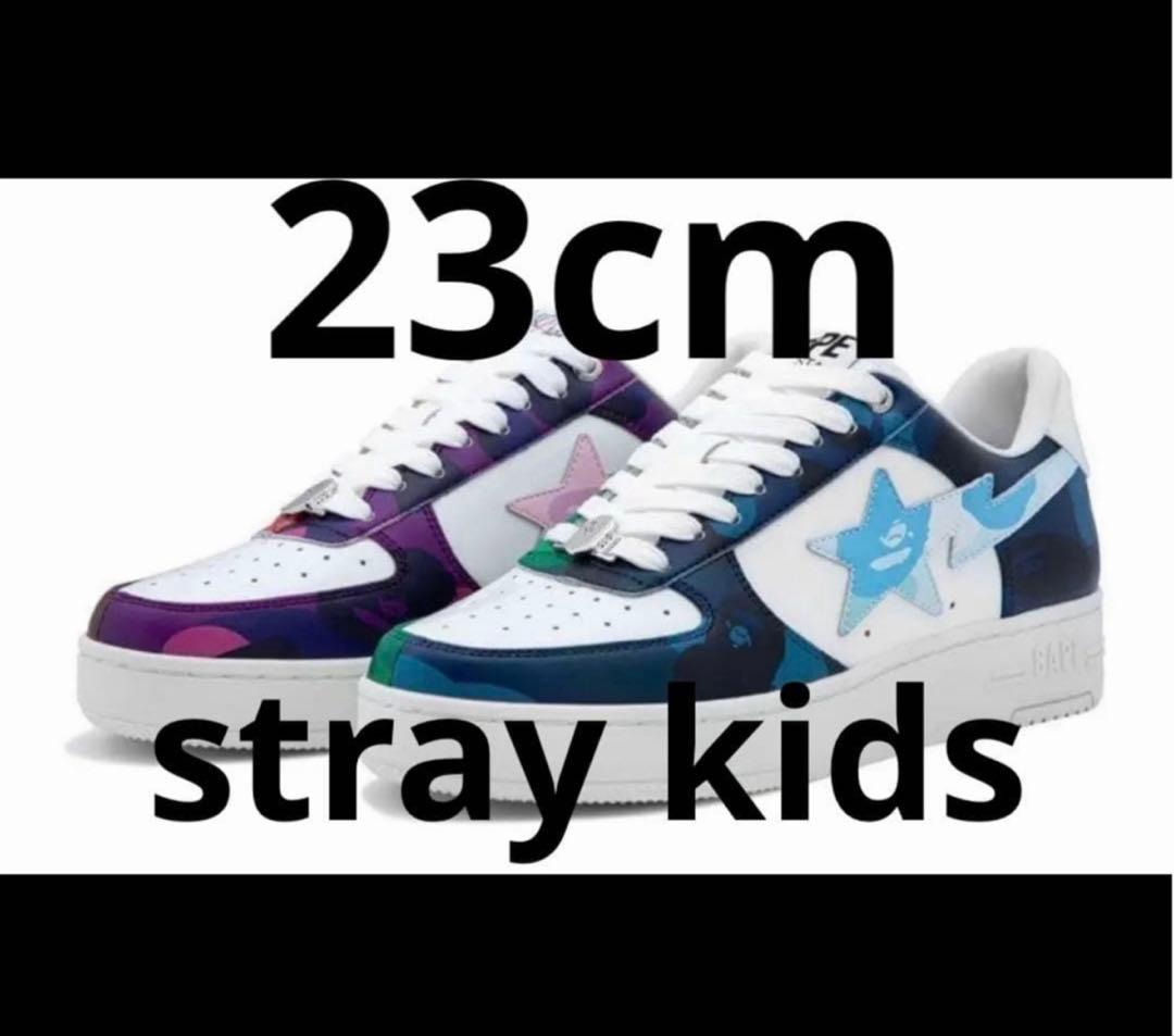 新品 A BATHING APE Stray Kids スニーカー 23cm