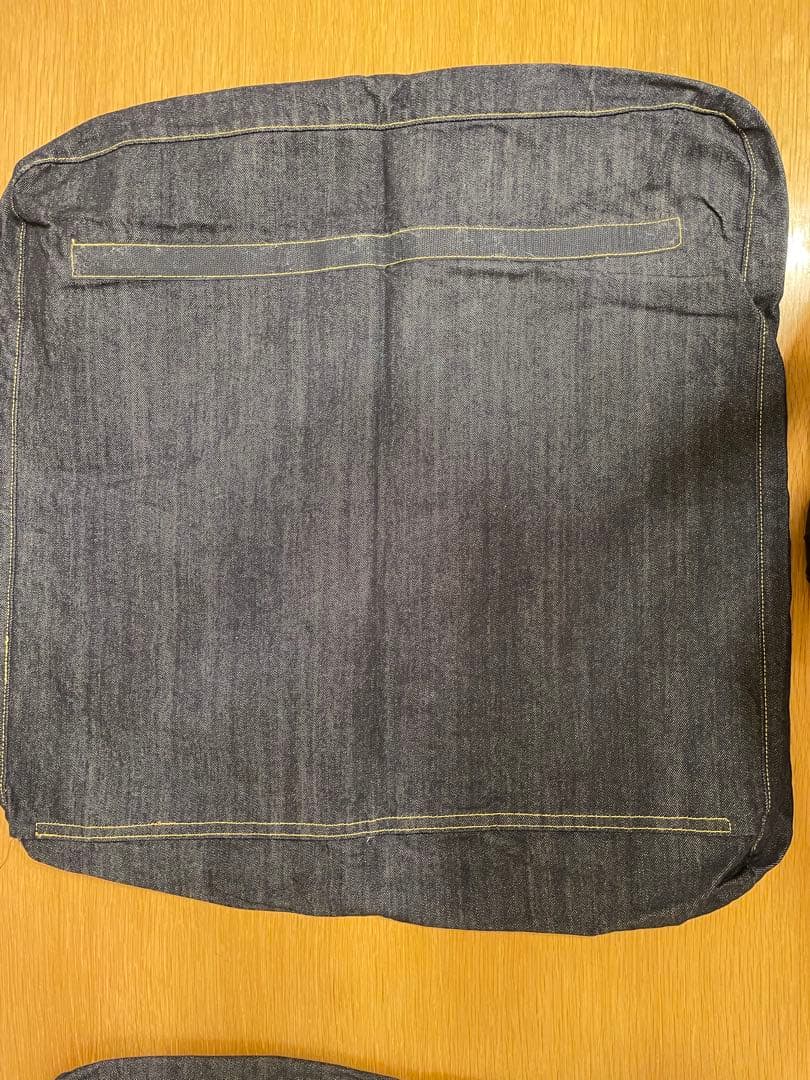 無印　リビングでもダイニングでもつかえるシリーズ 綿デニムカバーセット