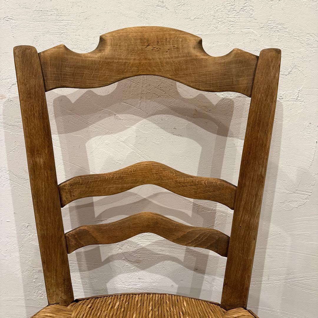 ヴィンテージ　ダイニングチェア　カフェチェア　藁座面　1