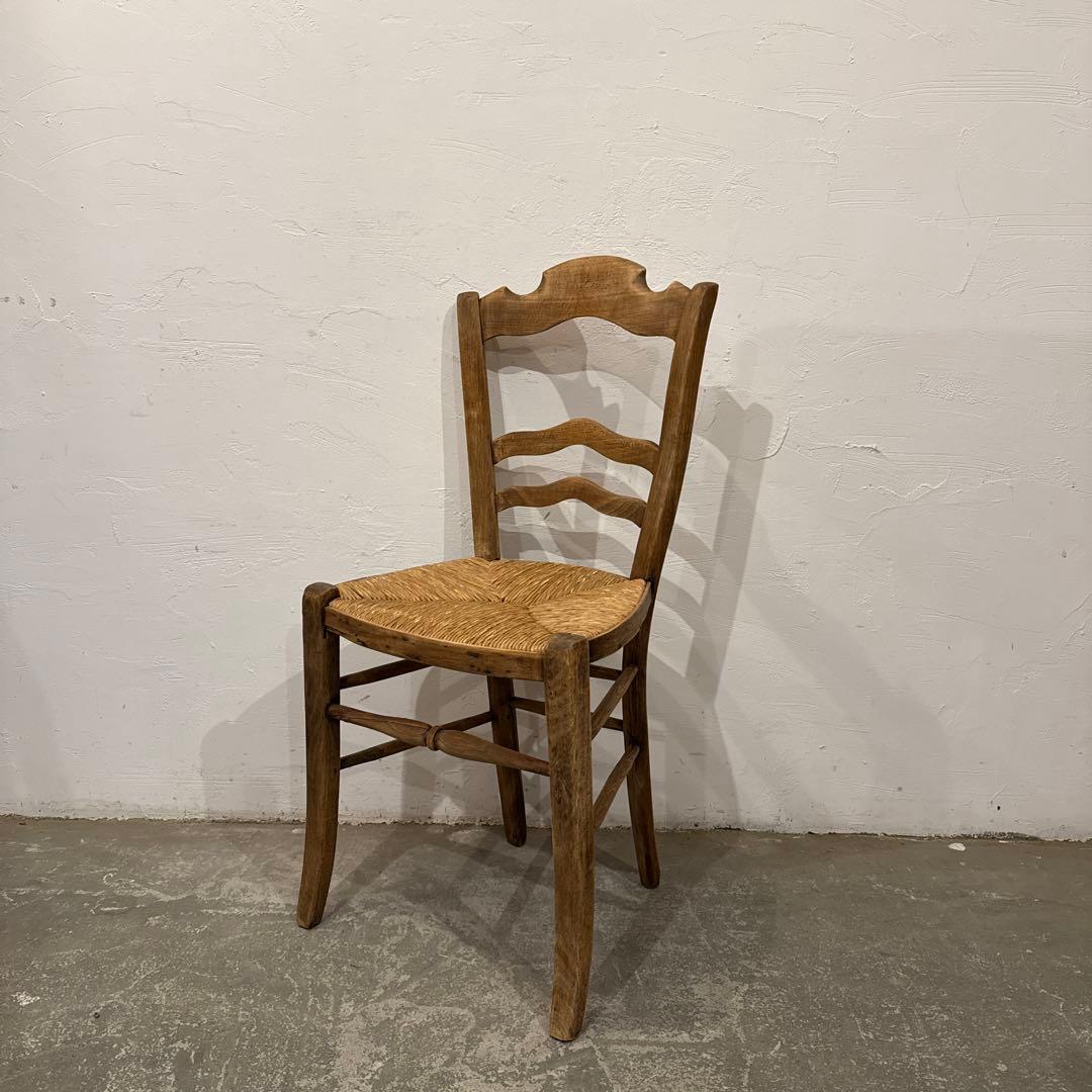 ヴィンテージ　ダイニングチェア　カフェチェア　藁座面　1