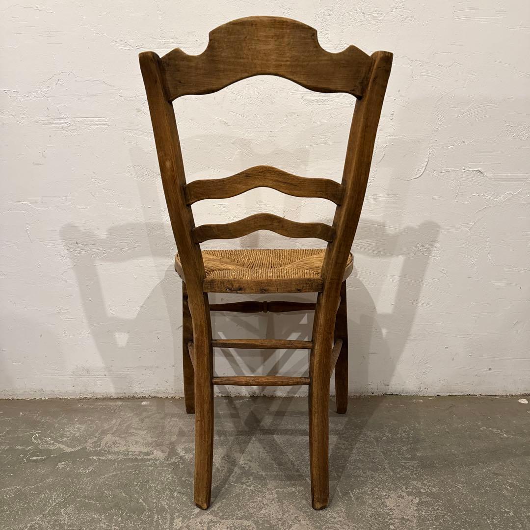 ヴィンテージ　ダイニングチェア　カフェチェア　藁座面　1