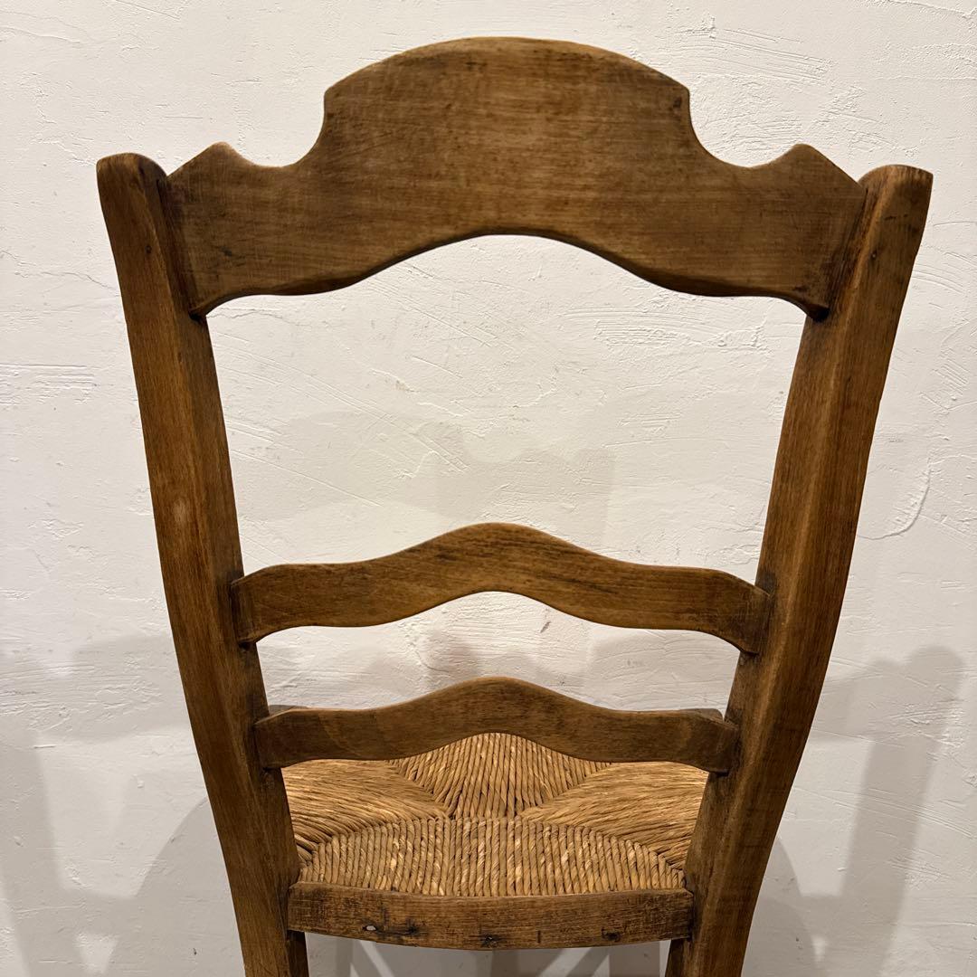 ヴィンテージ　ダイニングチェア　カフェチェア　藁座面　1
