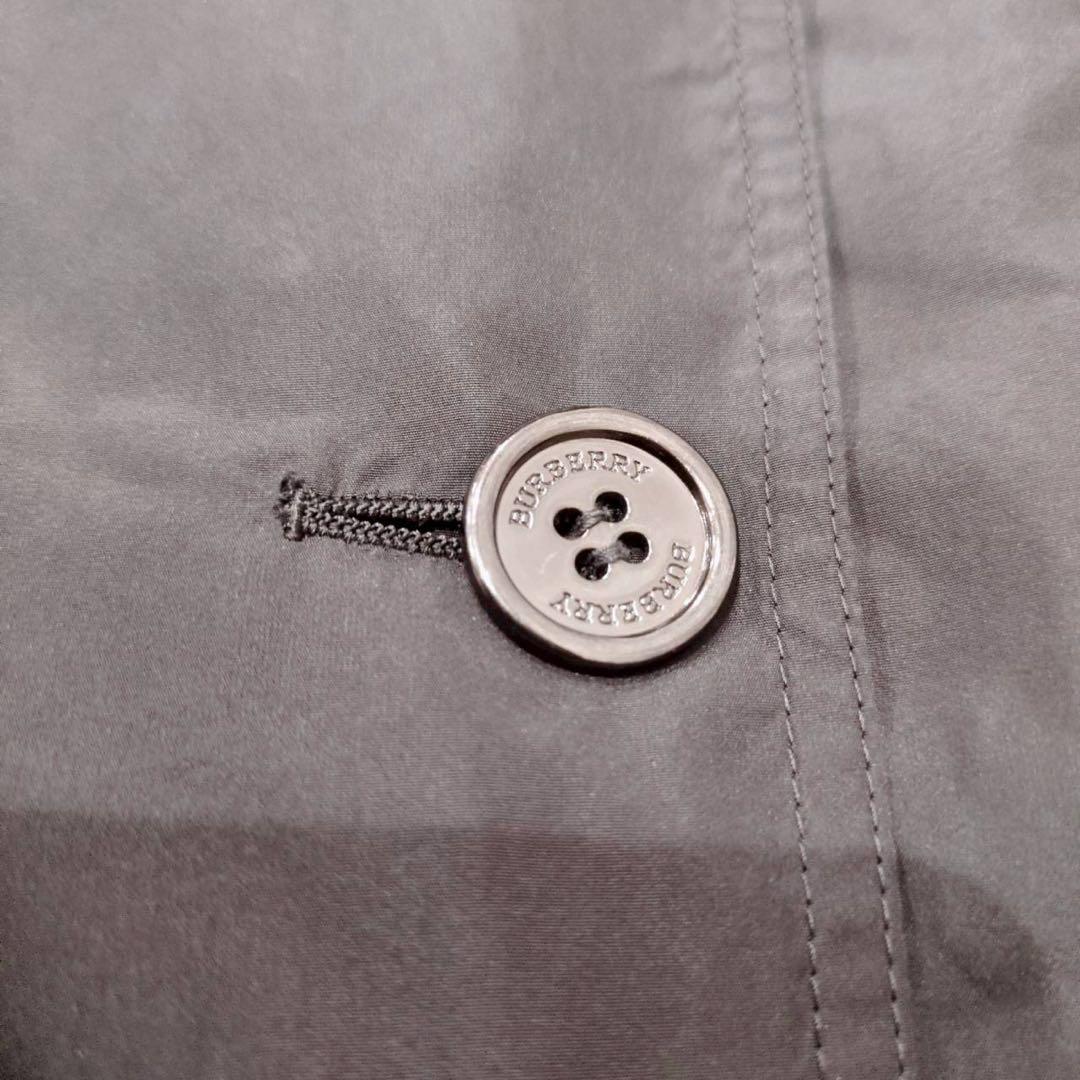 バーバリーロンドン フード付きトレンチコート 2way ノバチェック 黒 40