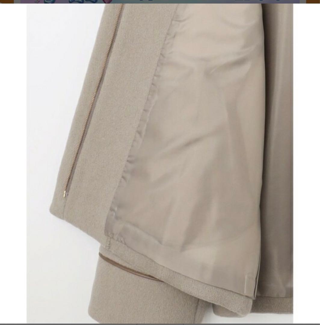 any SiS ノーカラーショート コート