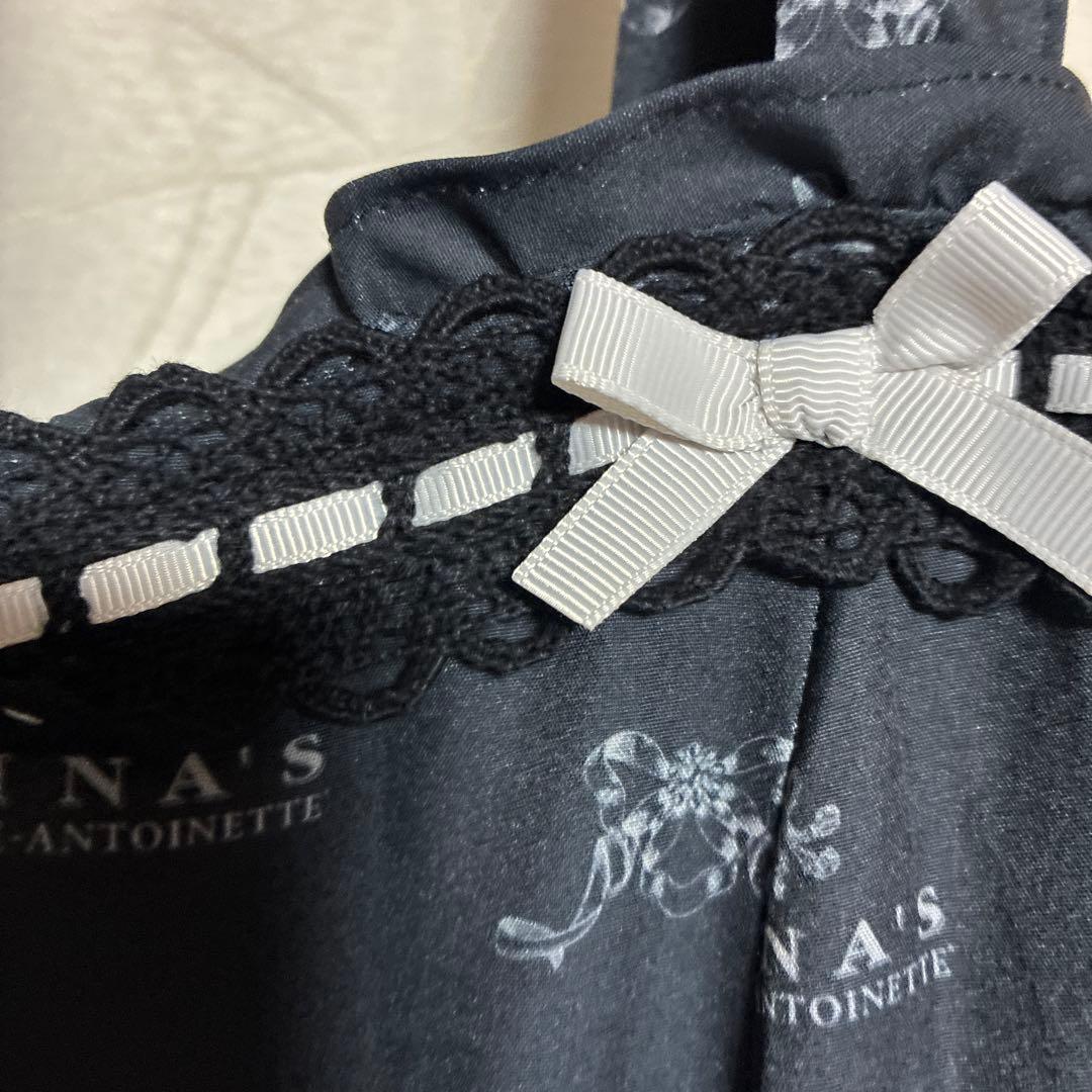 5L新品未使用品しまむらコラボ青木美沙子ニナスぺプラムジャンスカ黒受注品タグ付