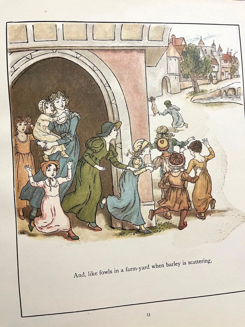 NO.154 古書 アンティーク洋書 絵本　ケイト グリーナウェイ