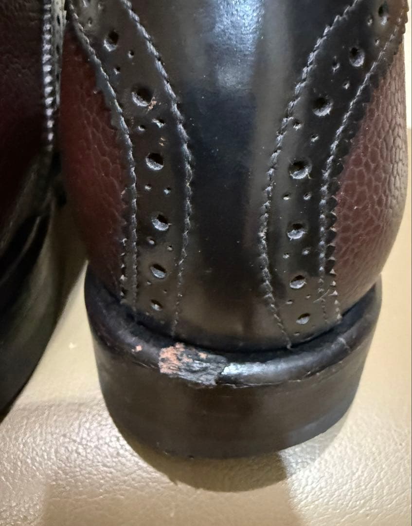 美品！希少！リーガル サドルシューズ ブラック×ブラウン シボ革25cm