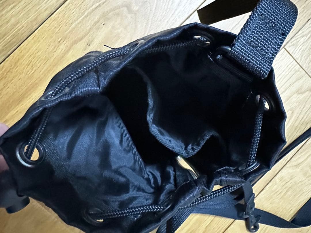 PORTER ブラックナイロンバッグ　巾着