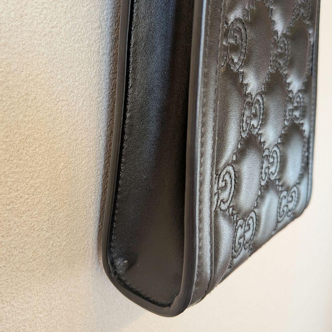【専用】Gucci ブラック レザー ショルダーバッグ
