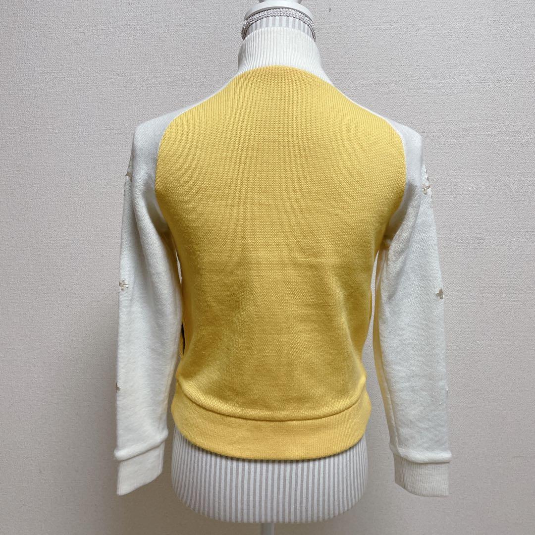 アルチビオ　ゴルフウェア　長袖ジャケット　ニット　雪の結晶　ケーブル編み