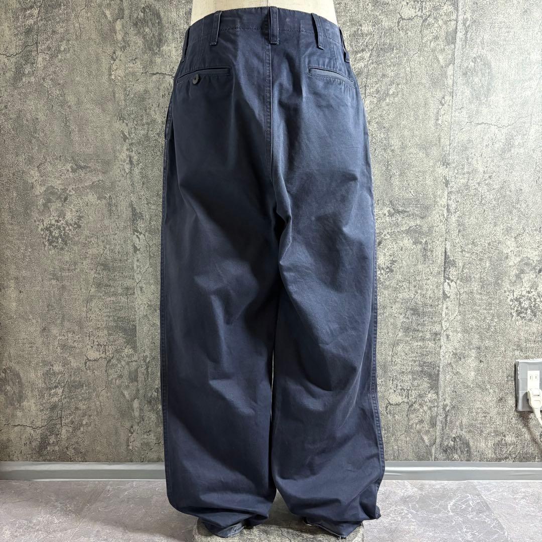 パンツ Nigel Cabourn wide cotton chino pants