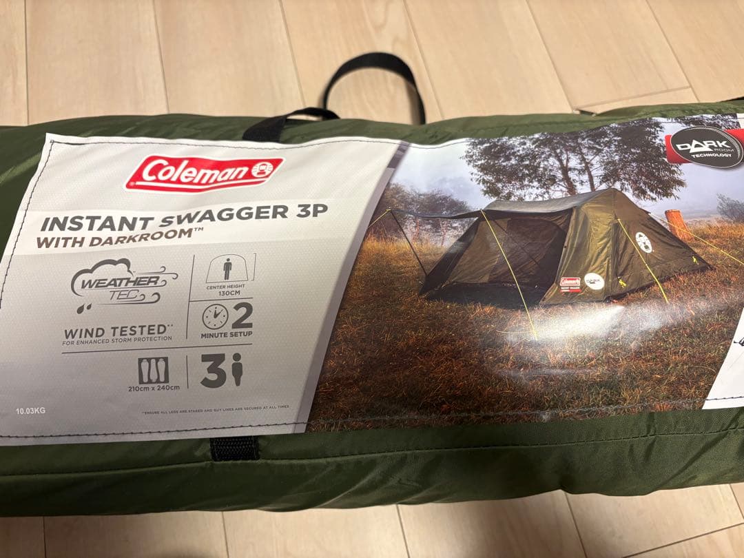 <未使用品> インスタントスワガー3P ダークルーム コールマンテント