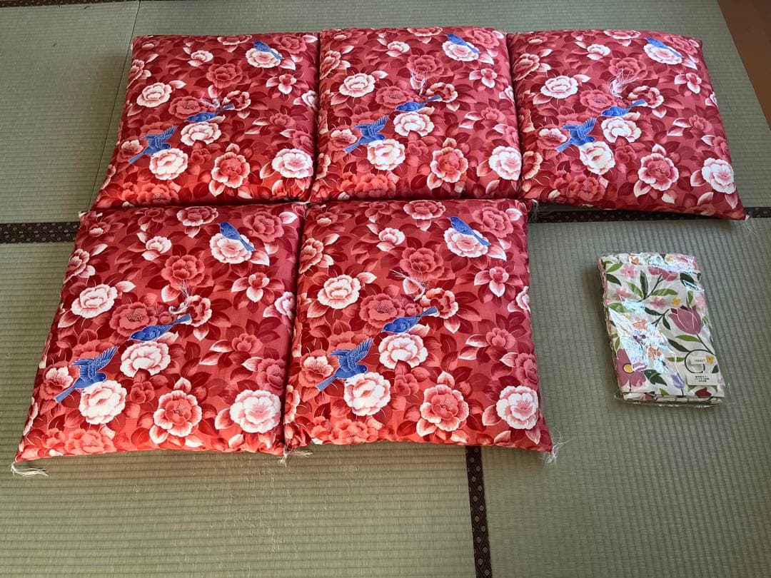5枚組婚礼座布団（房付き）