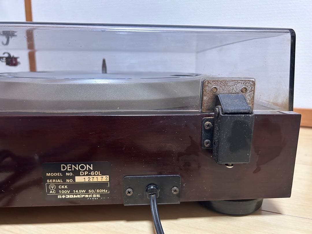 レコードプレイヤー　DENON DP-60L v15 デノン シュア