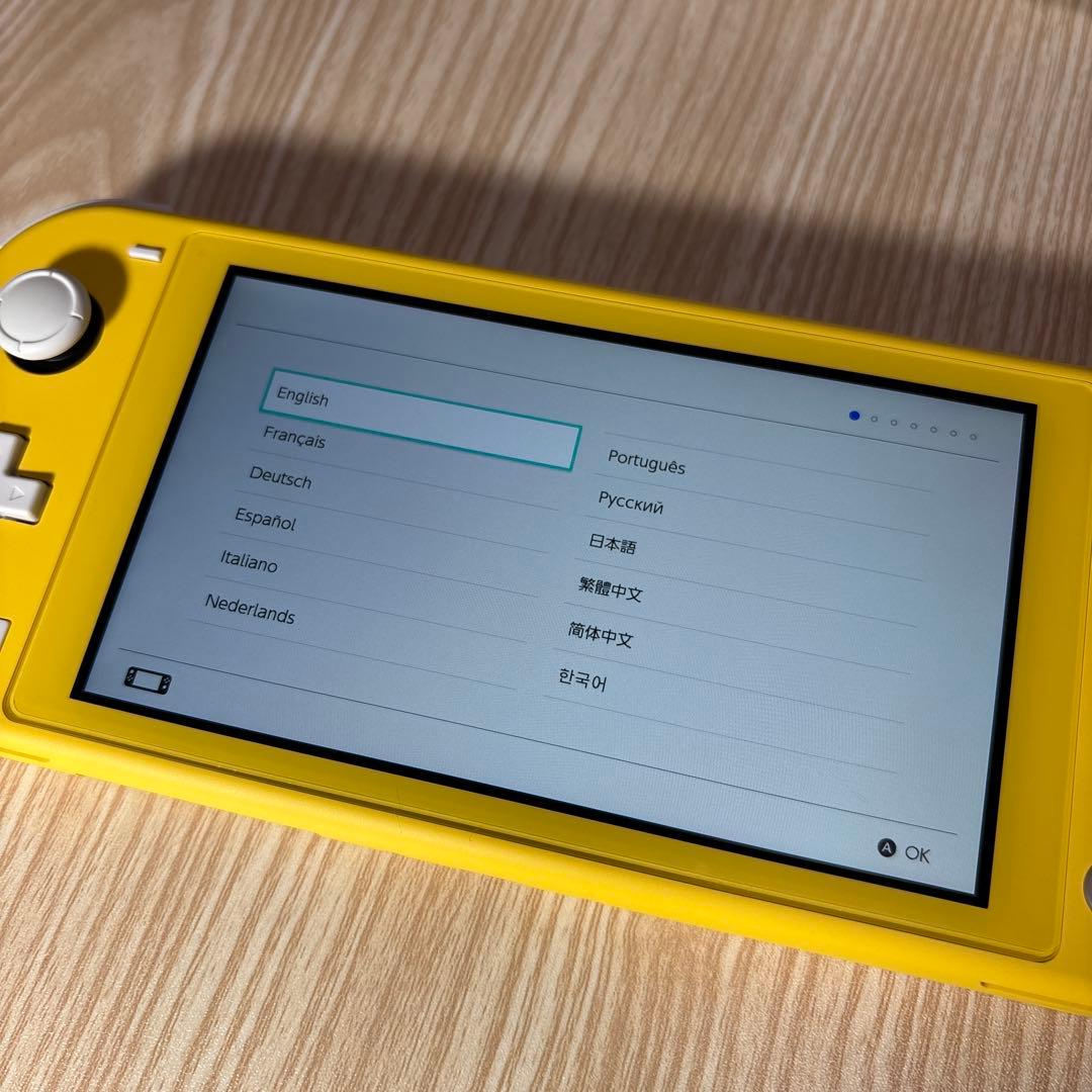 初期化済み　美品　Nintendo switch light 充電器付き