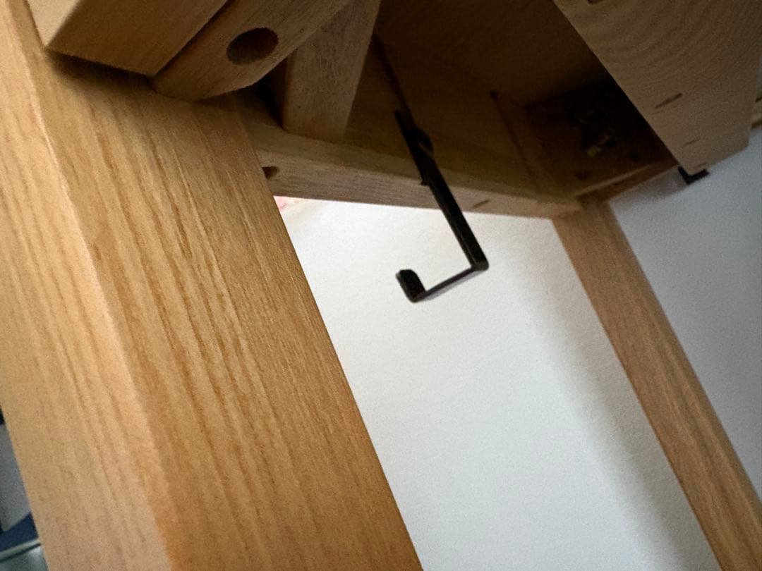 引き出し付きデスク 幅95cm ナチュラル 木製