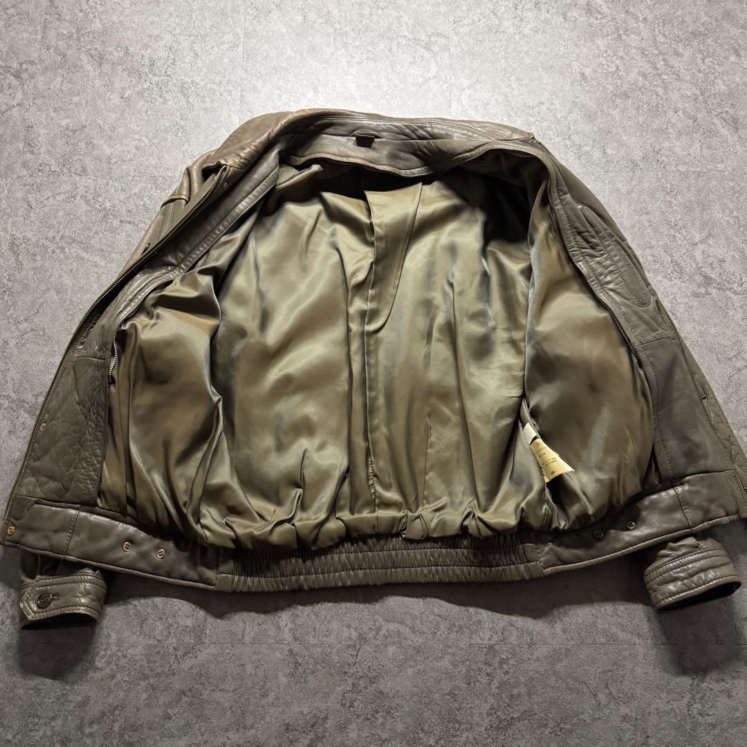 90s D'URBAN A-2 flight jkt 羊革　ボアライナー　短丈