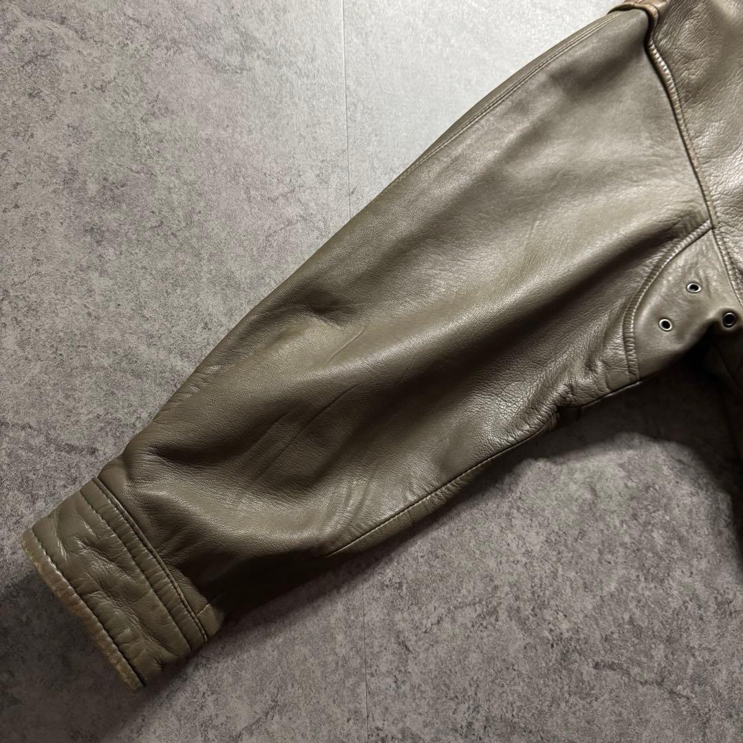 90s D'URBAN A-2 flight jkt 羊革　ボアライナー　短丈