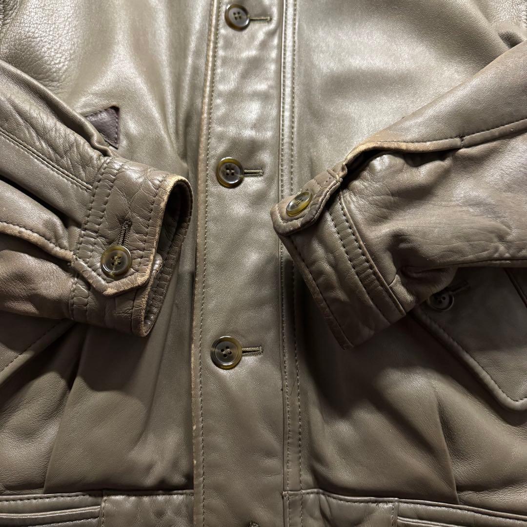 90s D'URBAN A-2 flight jkt 羊革　ボアライナー　短丈