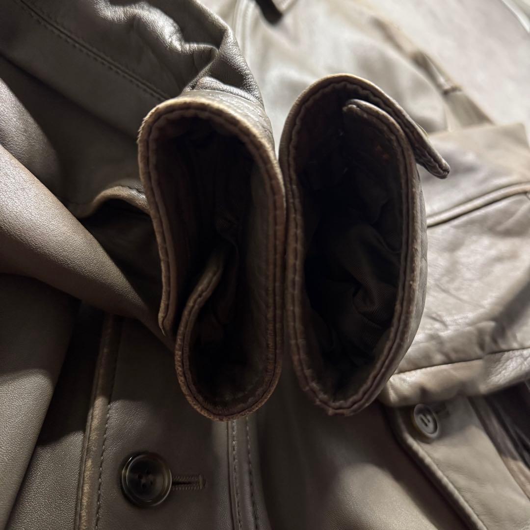 90s D'URBAN A-2 flight jkt 羊革　ボアライナー　短丈