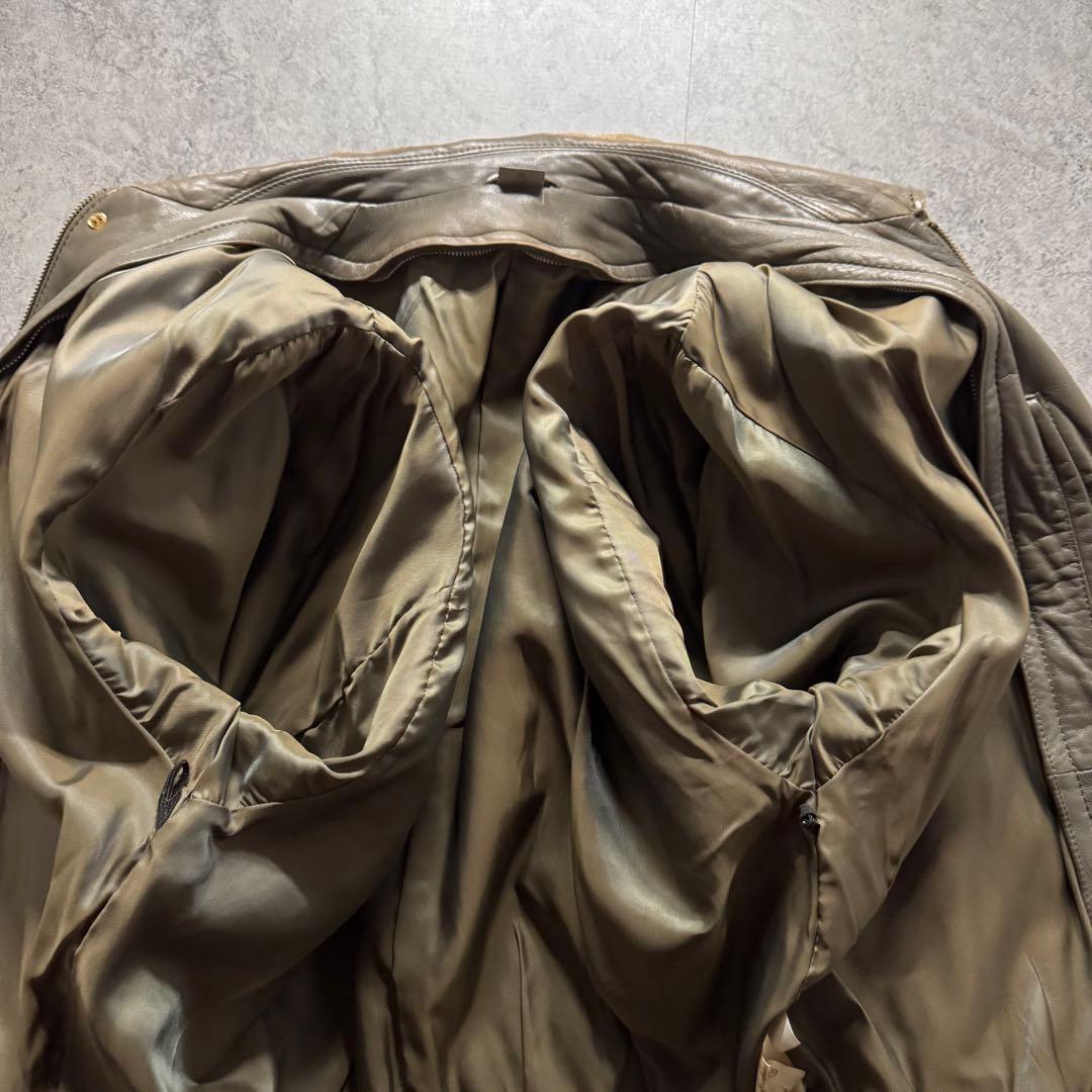 90s D'URBAN A-2 flight jkt 羊革　ボアライナー　短丈