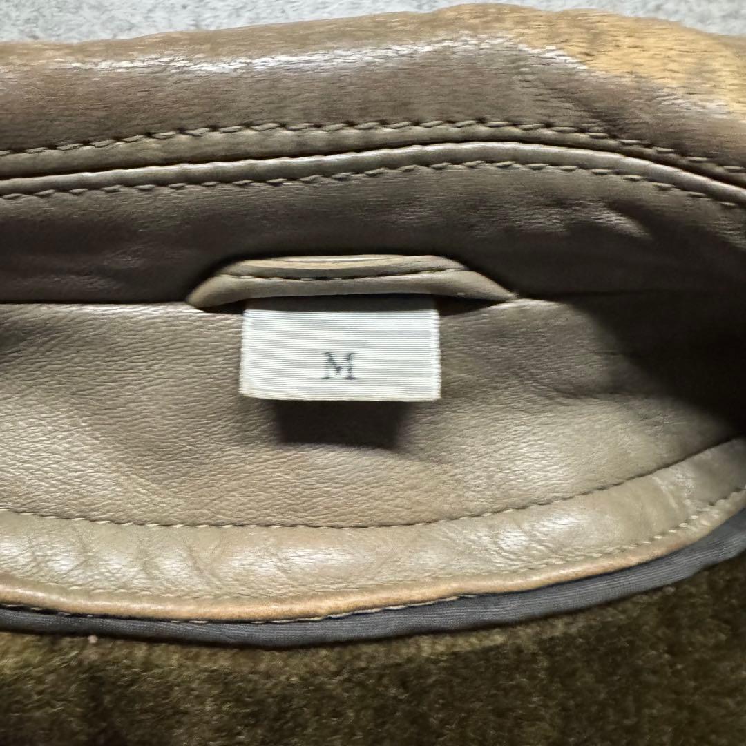 90s D'URBAN A-2 flight jkt 羊革　ボアライナー　短丈