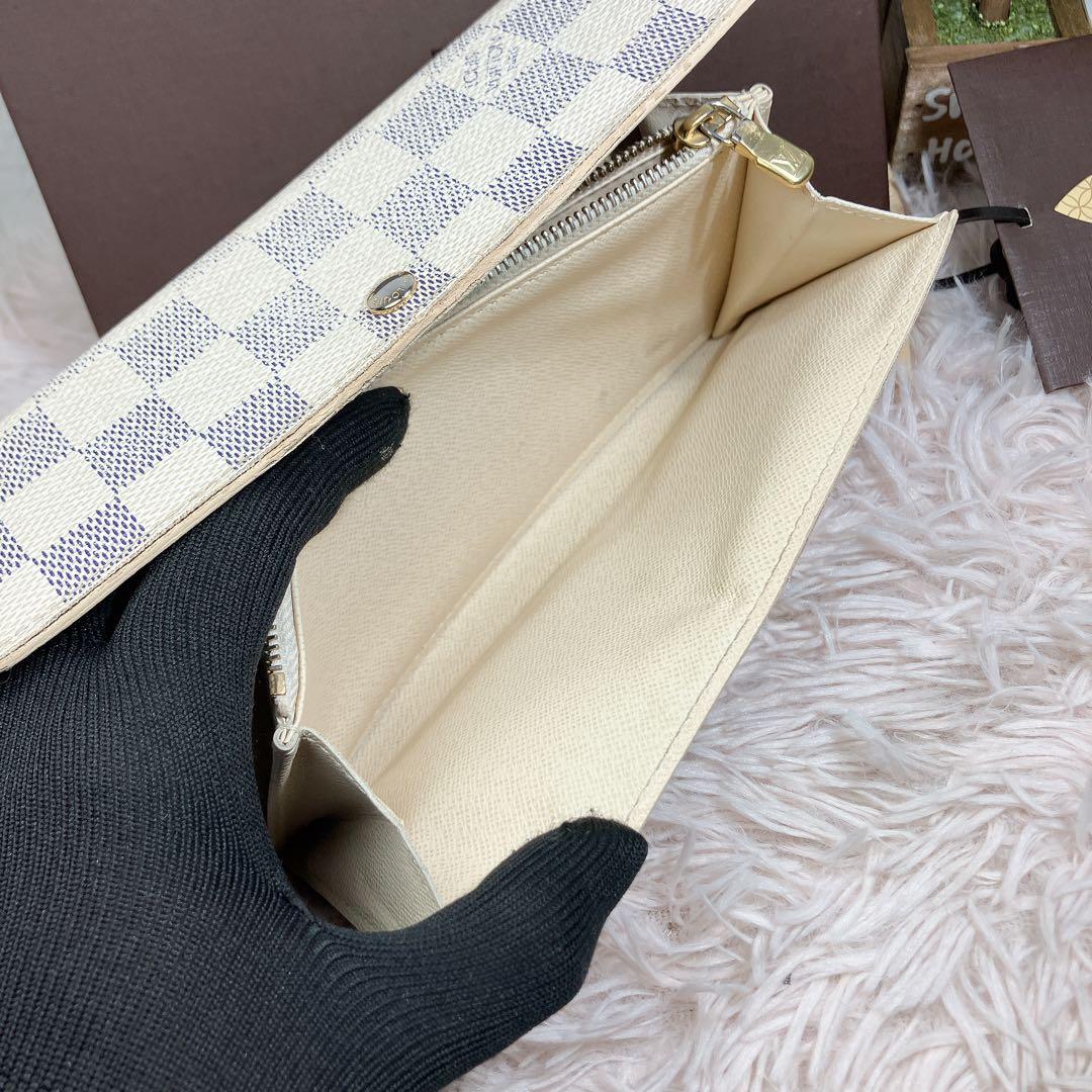 ルイヴィトン ダミエアズール ポルトフォイユ サラ レディース 長財布 付属品