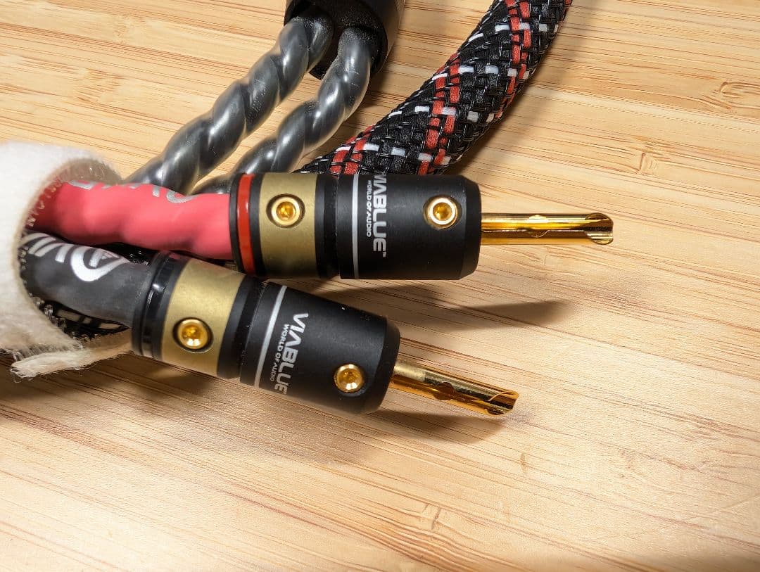 ViaBlue SC-4 SILVER スピーカーケーブル 1ペア 1.25m