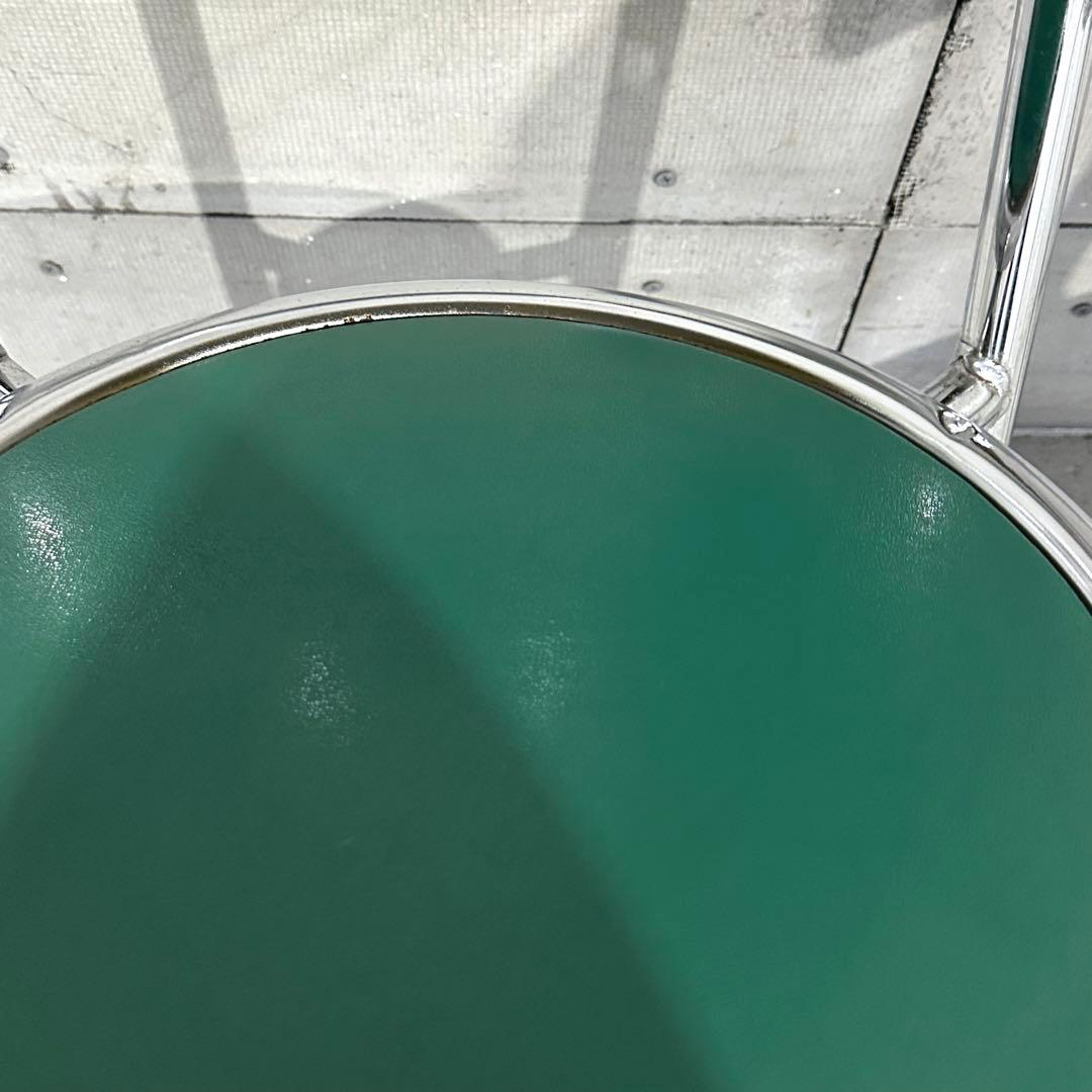 ★Chitose★ スチールラウンドチェア カフェチェア 昭和レトロ 2脚セット