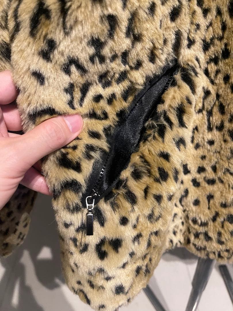 ビンテージ WHITE STAG レオパード ボア ジャケット