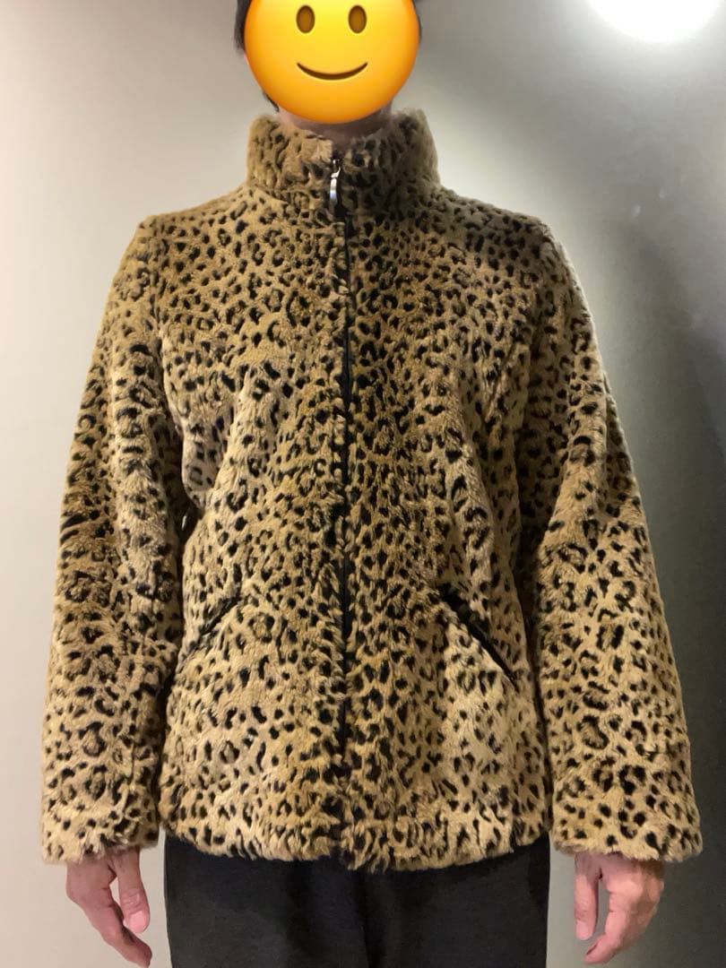 ビンテージ WHITE STAG レオパード ボア ジャケット