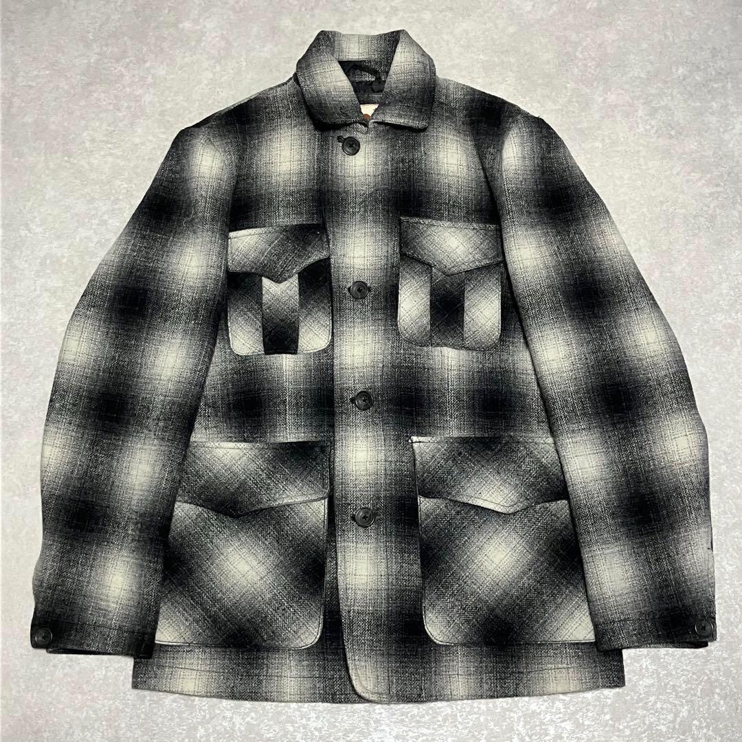 ジャケット・アウター 90s vintage ombre shadow check jacket