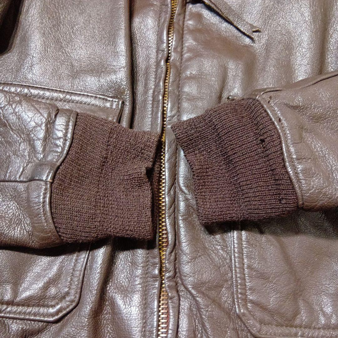 k*3様 米軍実物 G-1フライトジャケット レザージャケット 茶ボア ゴートハ