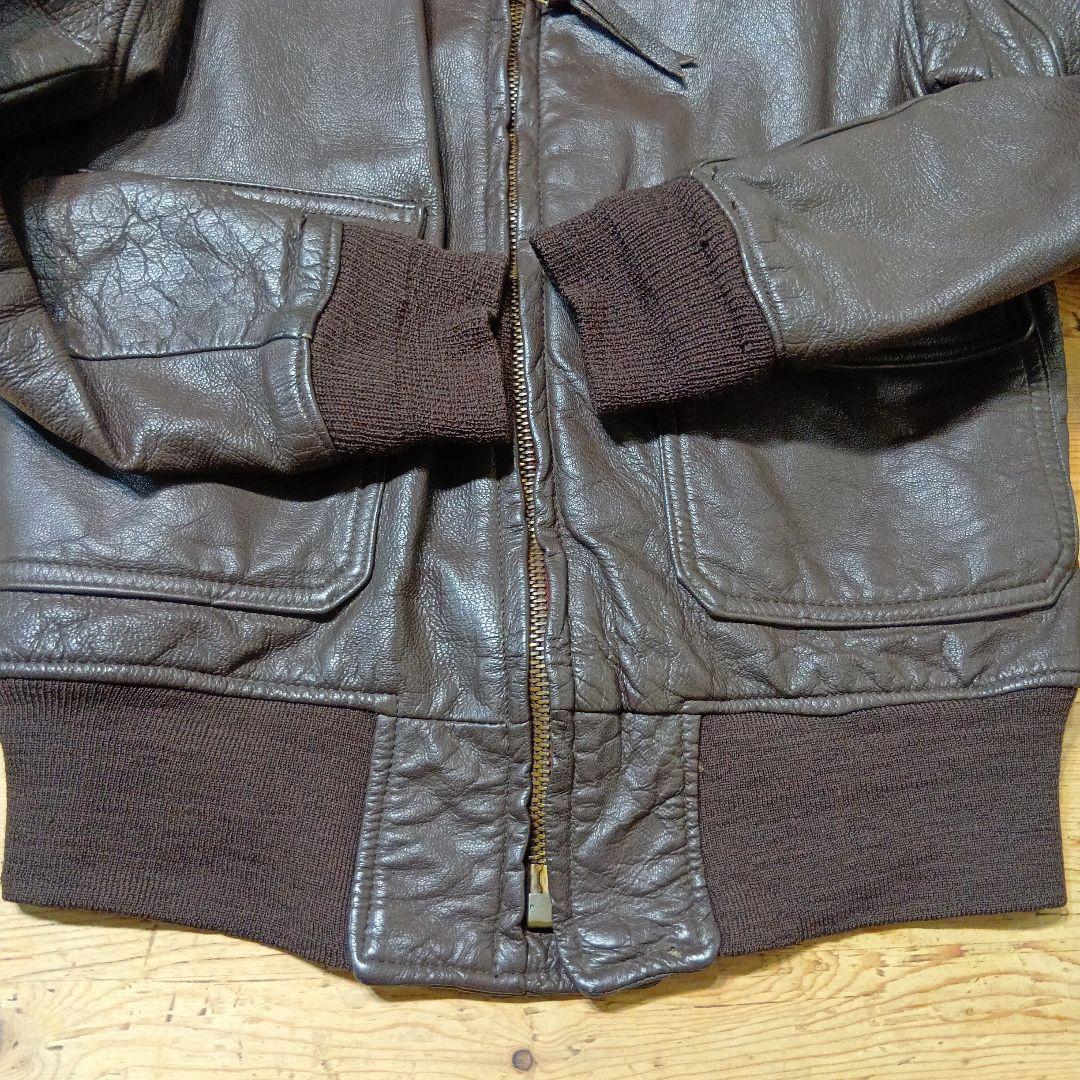 k*3様 米軍実物 G-1フライトジャケット レザージャケット 茶ボア ゴートハ