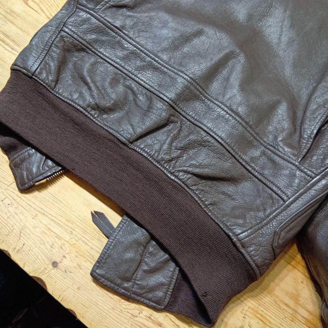 k*3様 米軍実物 G-1フライトジャケット レザージャケット 茶ボア ゴートハ