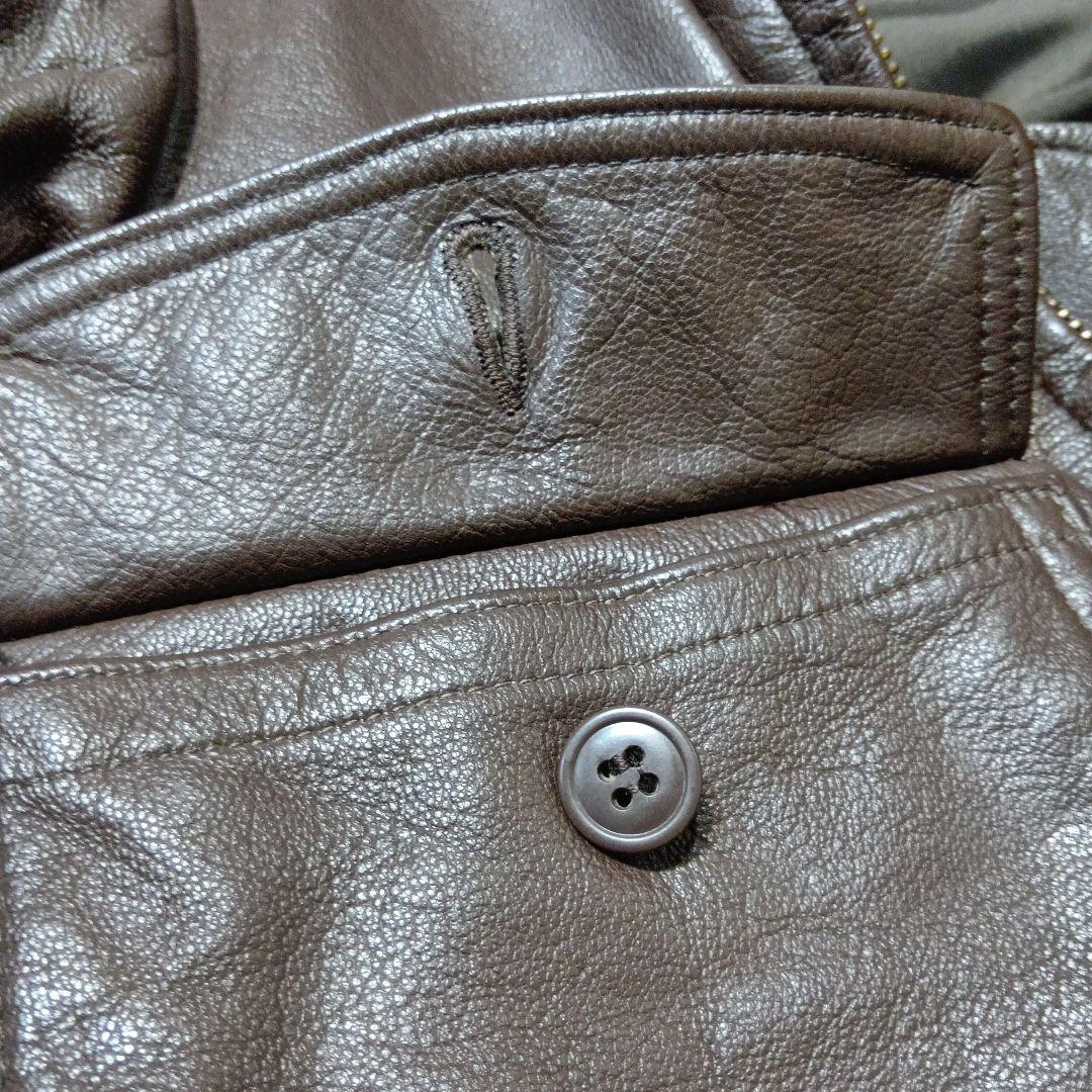 k*3様 米軍実物 G-1フライトジャケット レザージャケット 茶ボア ゴートハ