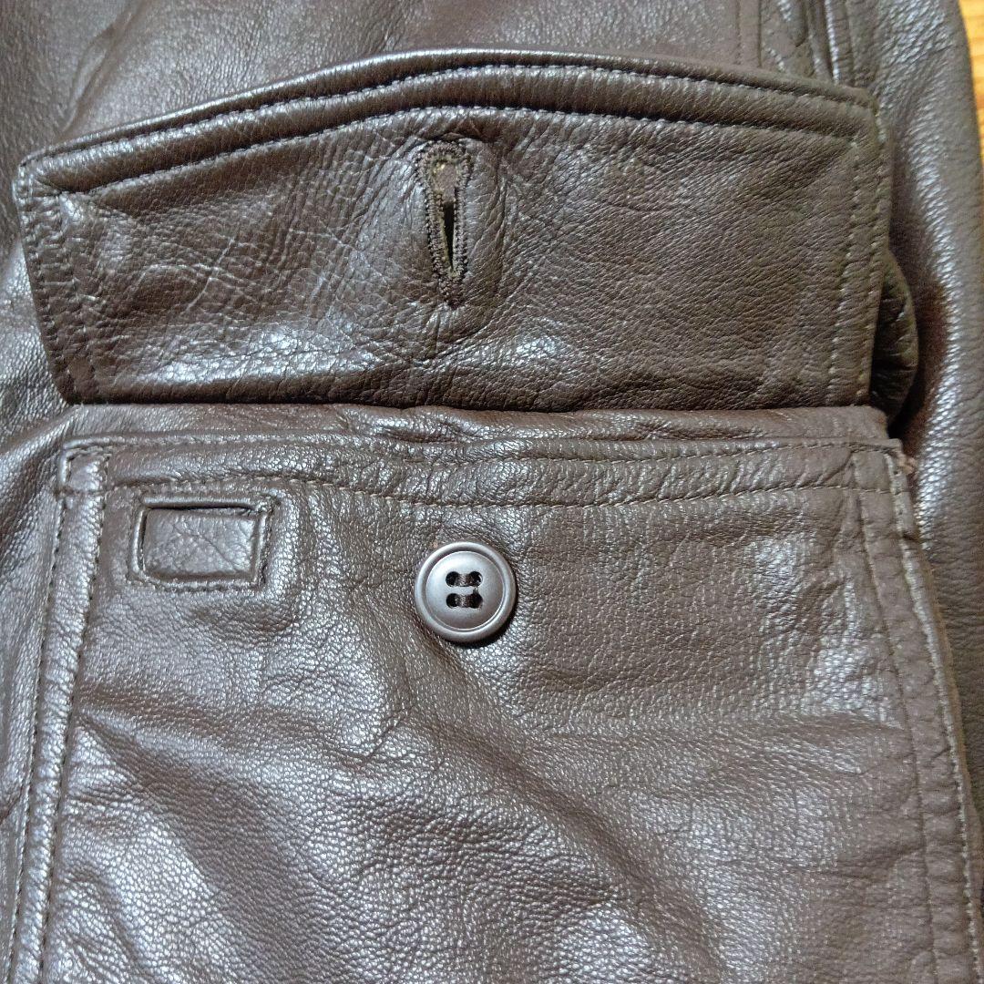 k*3様 米軍実物 G-1フライトジャケット レザージャケット 茶ボア ゴートハ