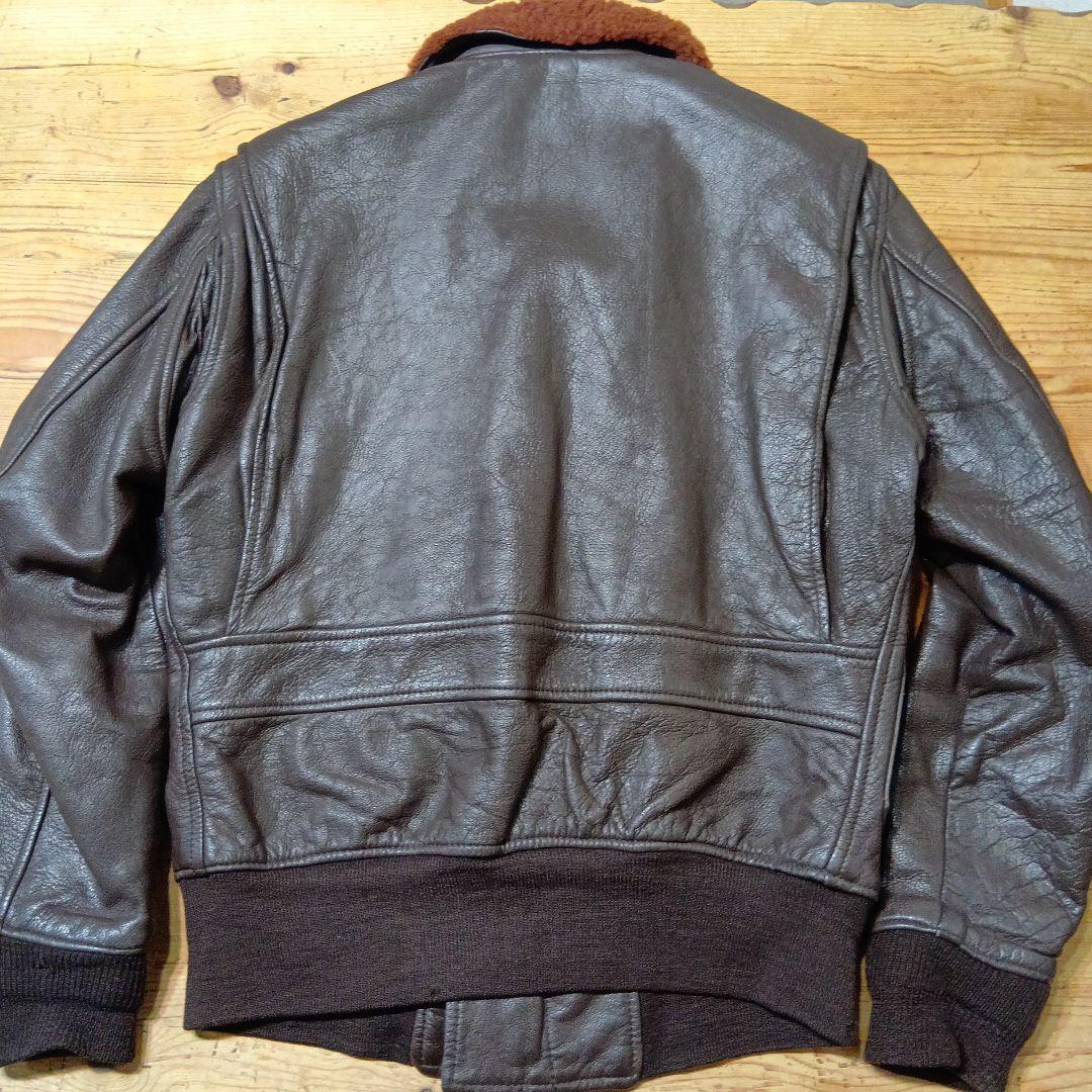 k*3様 米軍実物 G-1フライトジャケット レザージャケット 茶ボア ゴートハ