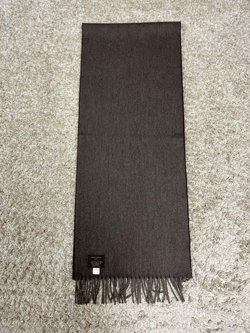 Louis Vuitton ダークブラウン マフラー