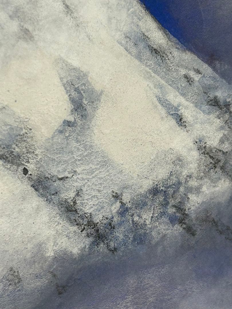 「富岳」　曲子光男　富士山　絵画　日本画