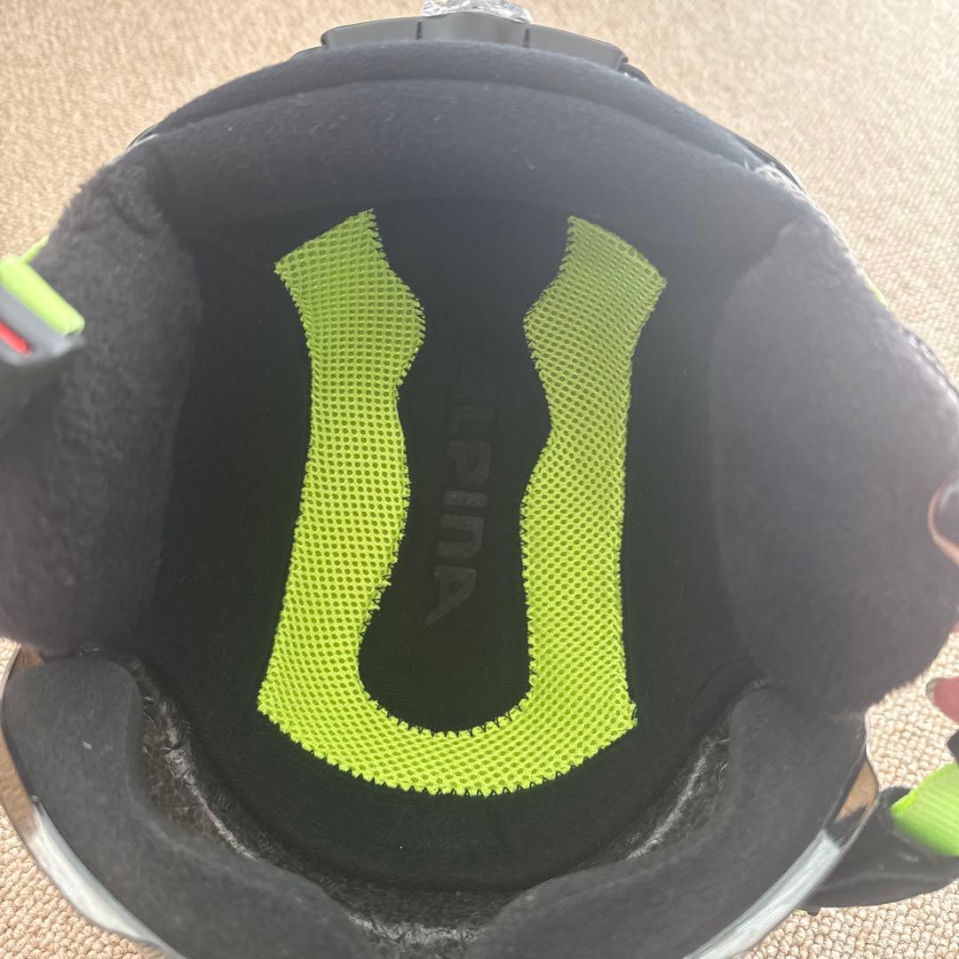 アルピナ　スキーヘルメットサンバイザー付き　ジュニア